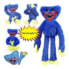 Poppy Playtime Jogo Boneco Pelúcia Huggy Wuggy Azul Escuro em