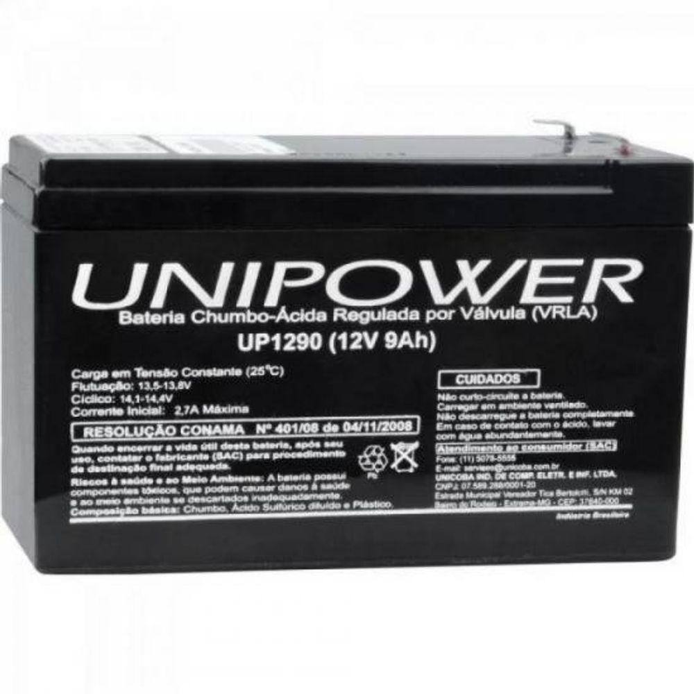 Bateria Estacionária Selada 12V/9A Vrla Up1290 Unipower