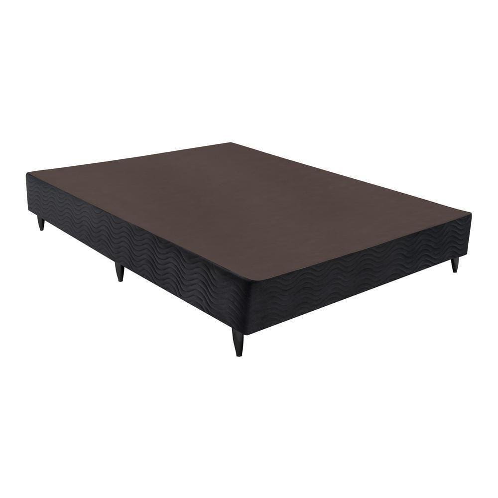 Base Sommier Camurça Preto Viúva (128X188X30) Ortobom