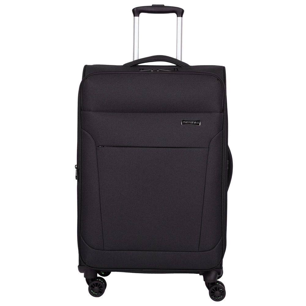Mala Média 360° Ultralight Plus Preto 61 cm