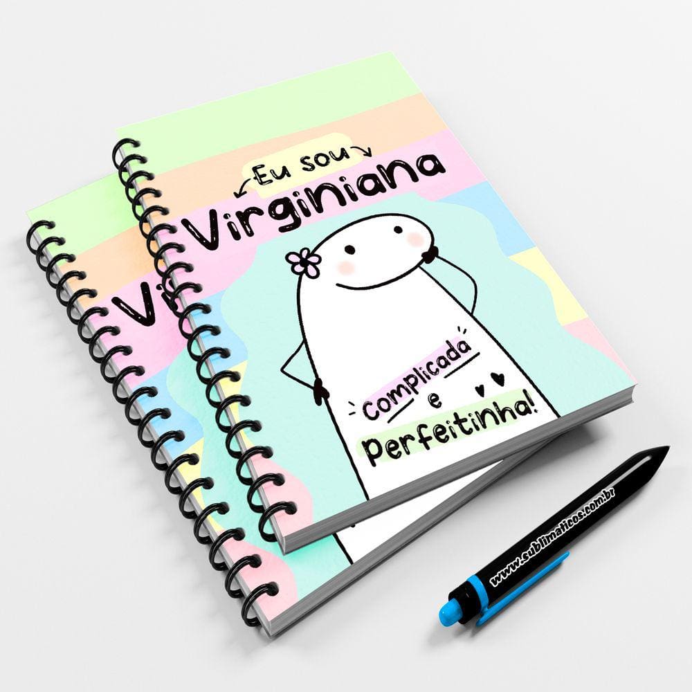 Caderno Universitário 96fls Meme Flork Signo Virginiana