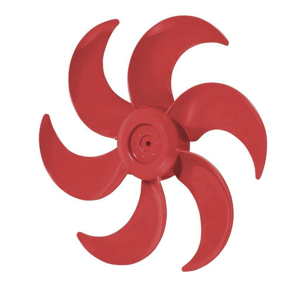 Hélice Do Ventilador De 40Cm 6 Pás Vermelha Mondial