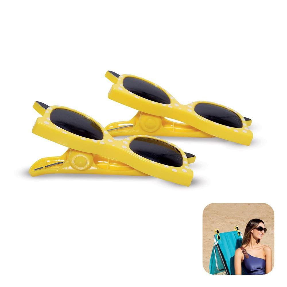 Kit 2 Prendedores De Toalha Óculos Clip Cadeira De Praia - 3102 Tobee