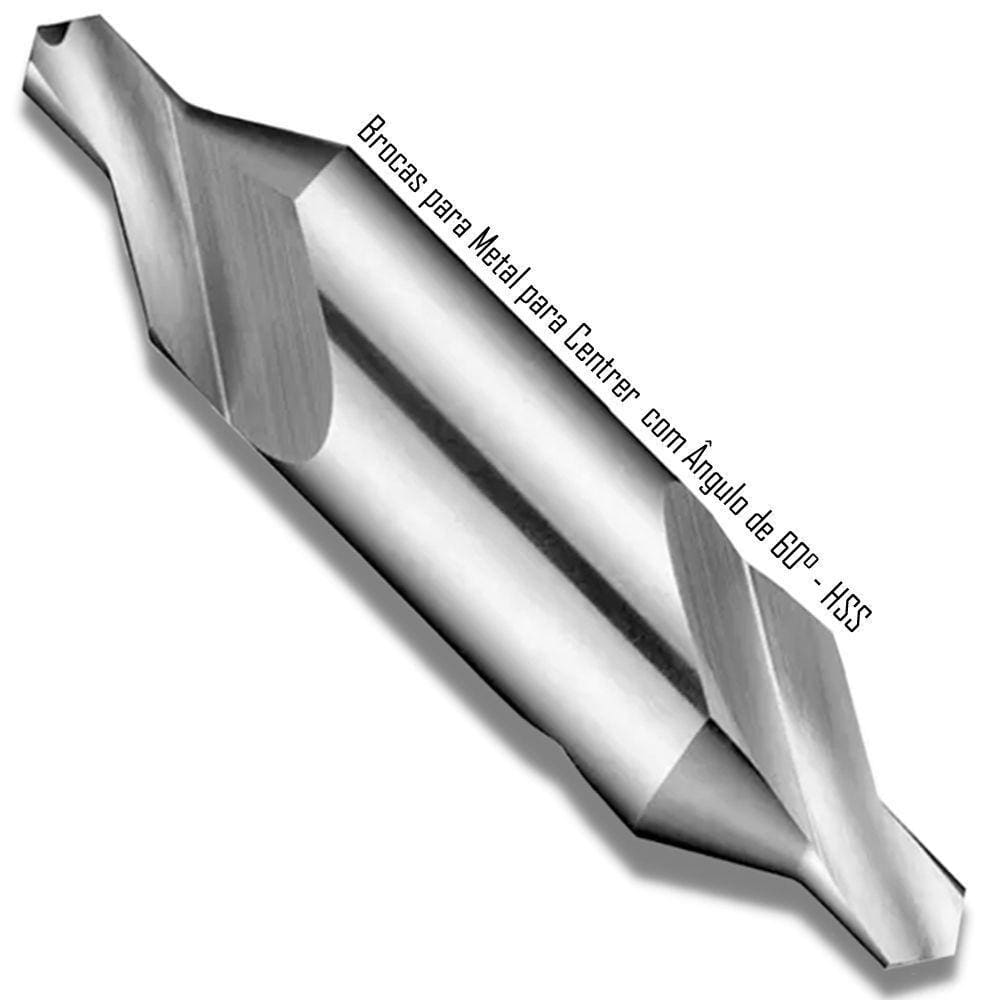 Brocas Metal Hss Centrar 60° Med. 2,0 X 5,0Mm