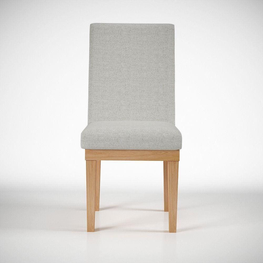 Cadeira Reforçada Mesa De Jantar Luxo ? Cinza Claro