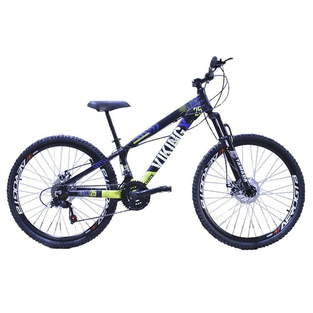 Bicicleta VikingXTuff 25/30 Aro 26 | 21v Preto Amarelo