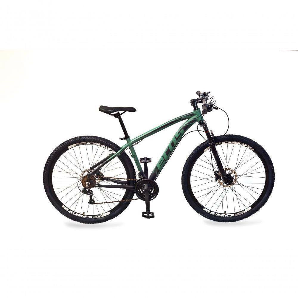 Bicicleta Aro 29 24 Marchas Shimano Verde Exercito E Preto