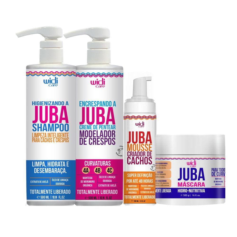 Kit Encrespando A Juba Widi Care Shampoo - Mousse - Máscara 500g