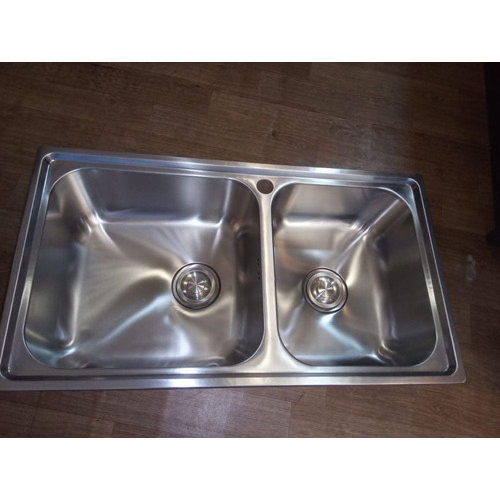 Cuba Dupla Aço Inox 304 Acetinado