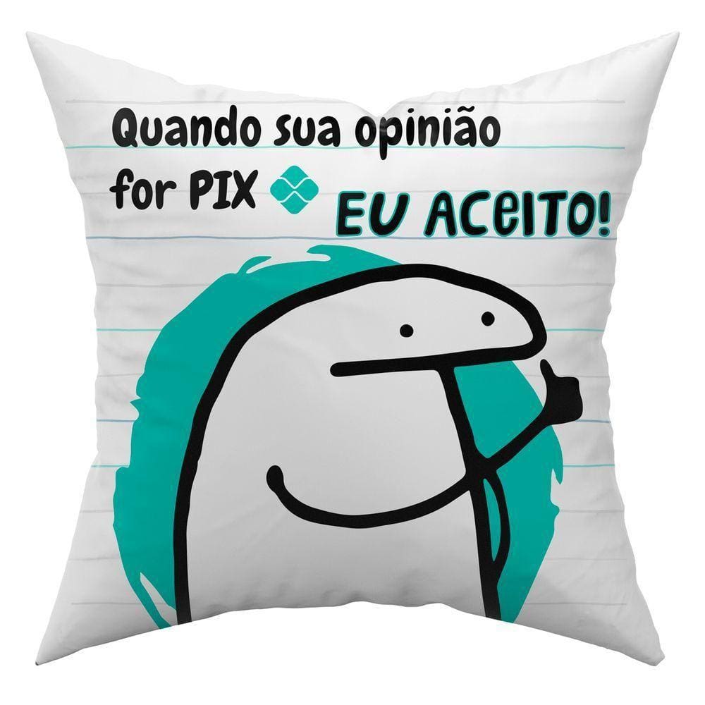 Capa De Almofada Avulsa 45Cm X 45Cm Opiniao For Pix