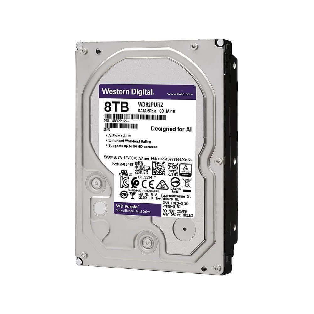 Hd 8tb Wester Digital Sata Wd82purz Preto