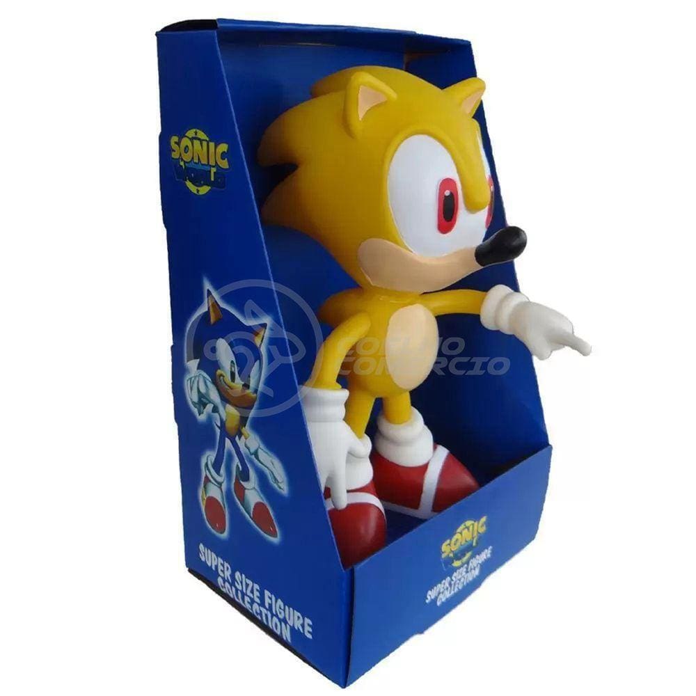 Boneco Action Figure Super Sonic 23cm Sonic