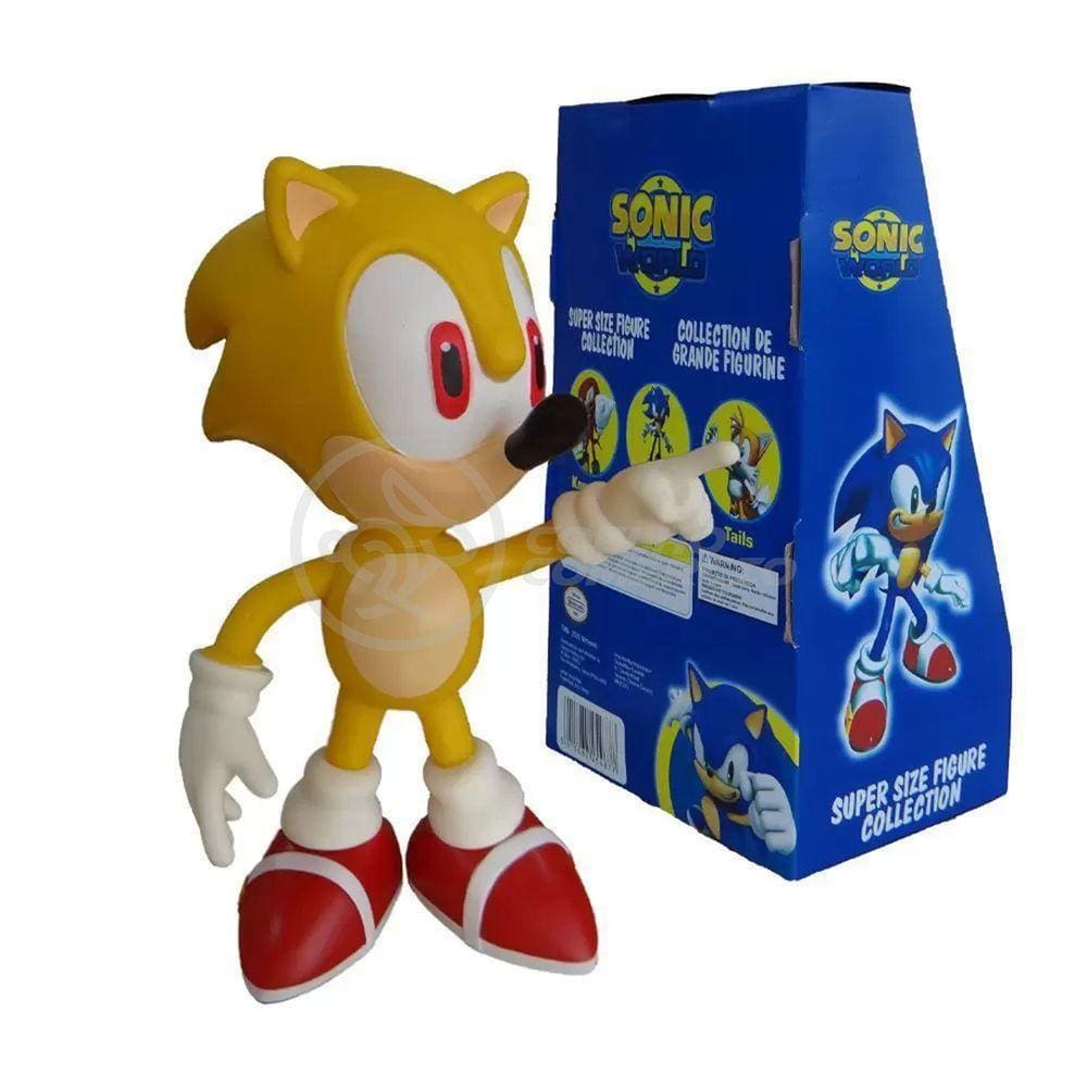 Boneco Action Figure Super Sonic 23cm Sonic