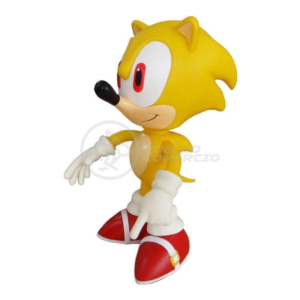Boneco Action Figure Super Sonic 23cm Sonic