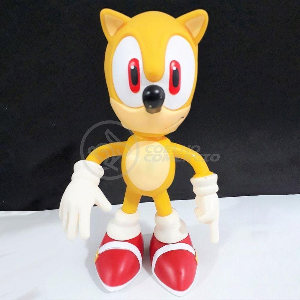 Boneco Action Figure Super Sonic 23cm Sonic