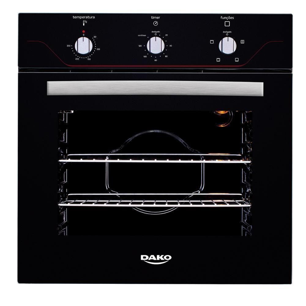 Forno De Embutir Elétrico Preto 60Litros Dako Diplomata 220v