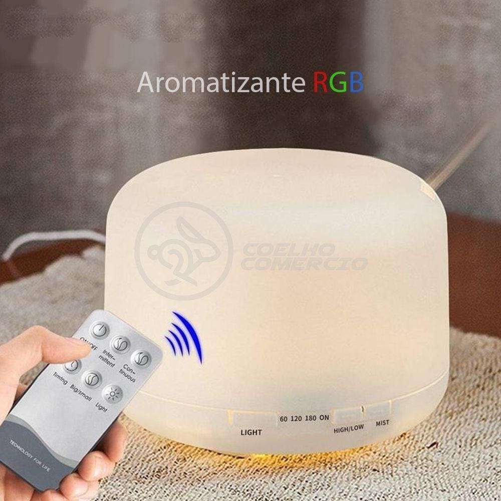 Aromatizador Umidificador Eletrônico Luz De Led Rgb 300ml 7