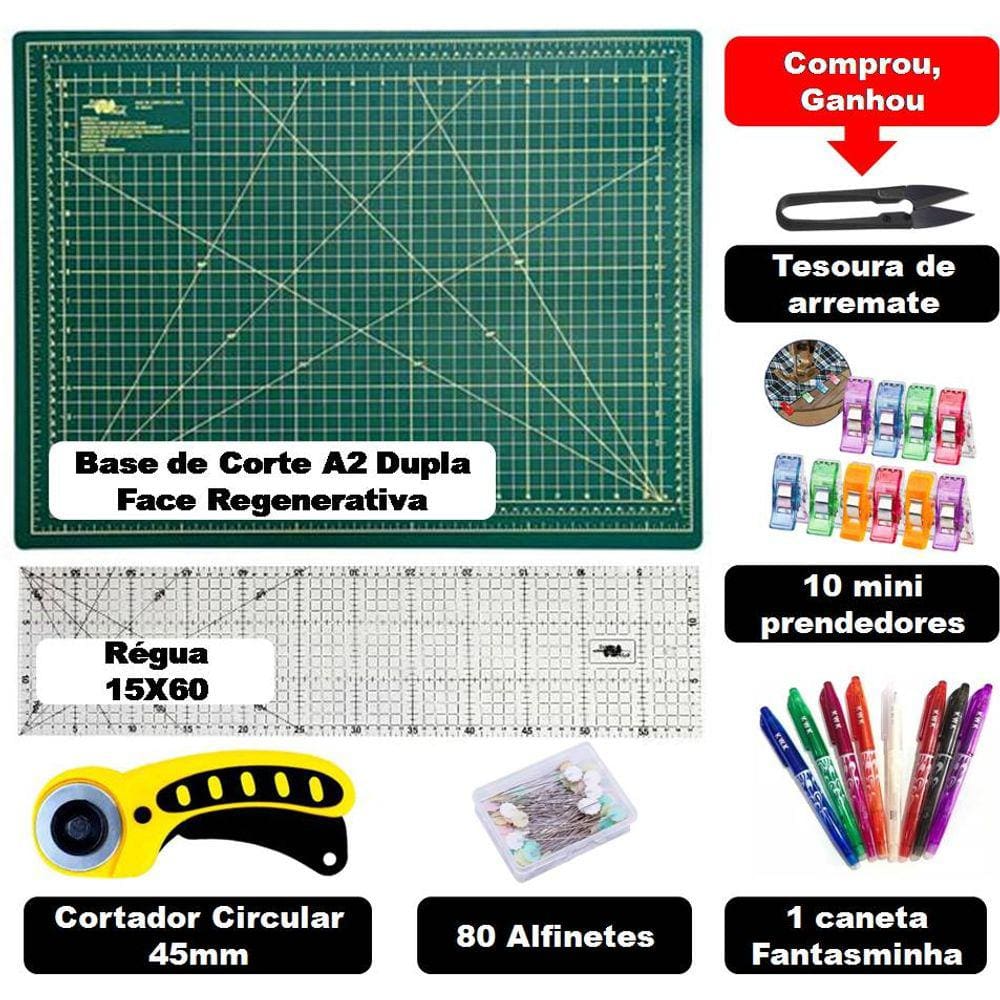 Base De Corte Verde A2 60x45 Costura Patchwork Cortador Circular