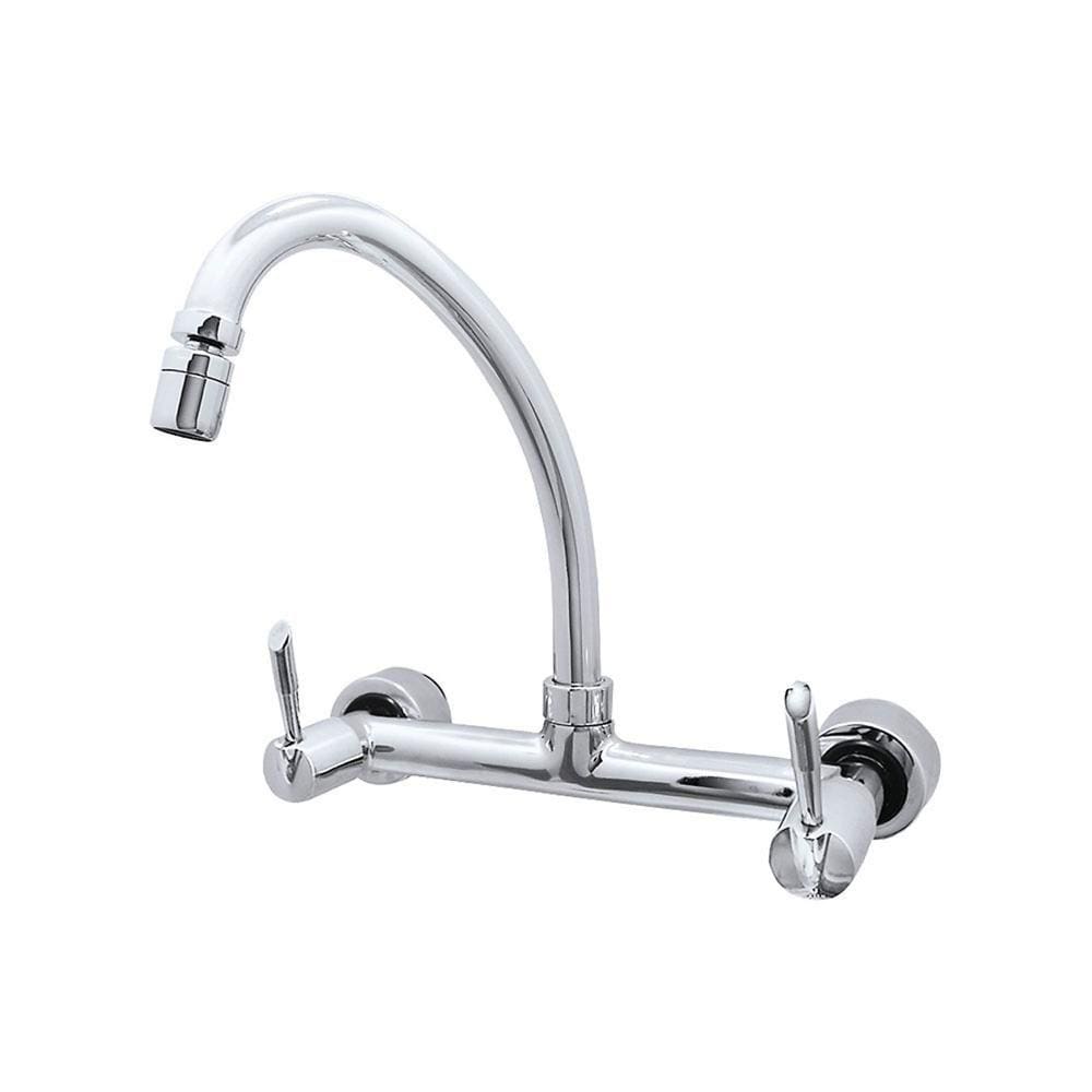 Misturador para Água Quente e Fria para Cozinha Acionamento 1/4 de Volta Modelo Parede