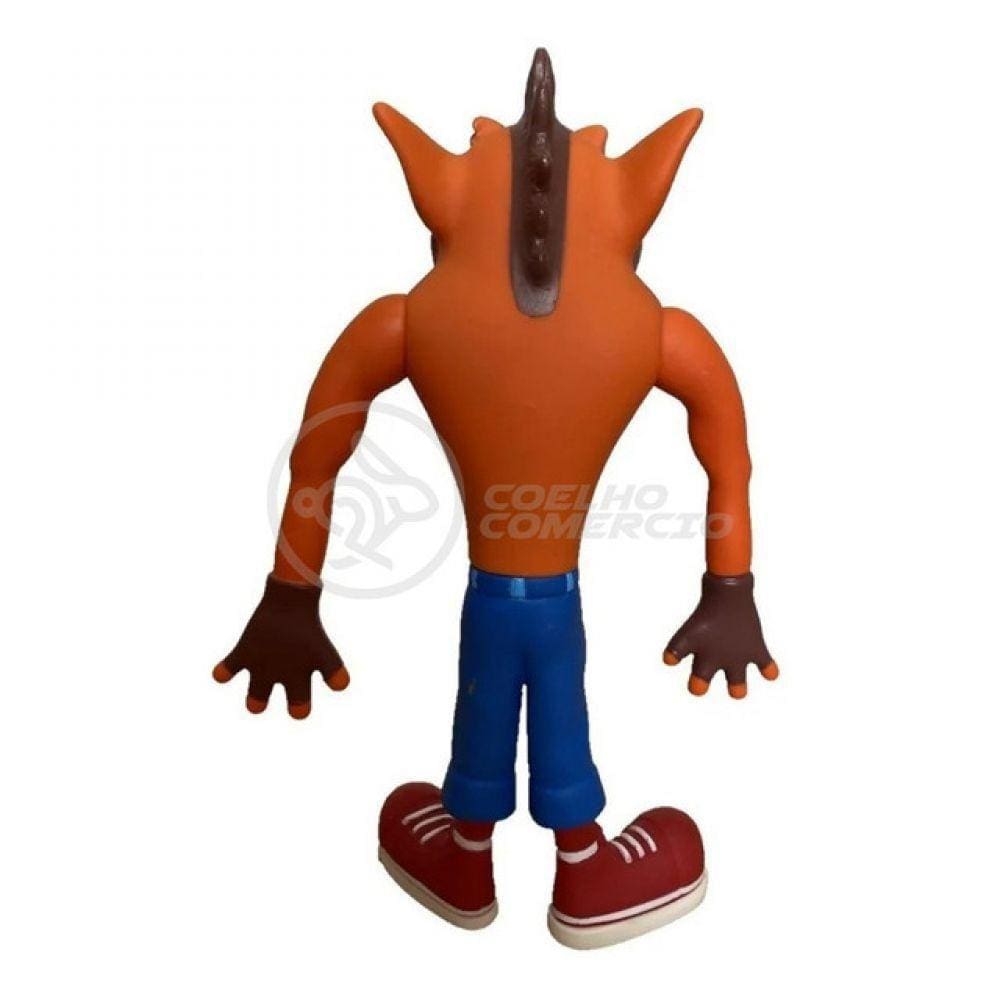 Boneco Action Figure Crash Bandicoot Articulado 25cm