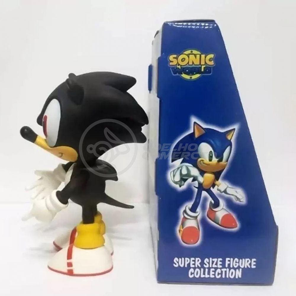 Boneco Action Figure Shadow Sonic Black Preto Articulado 23cm