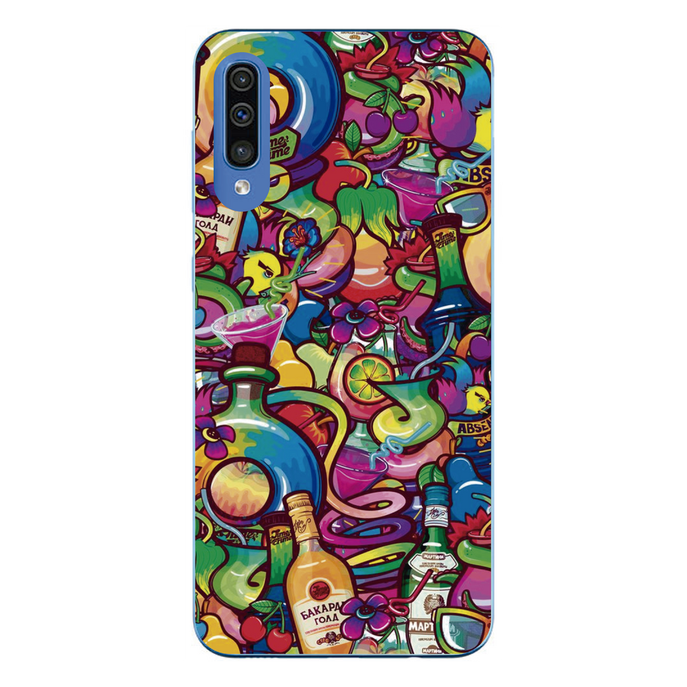 Capa Case Capinha Samsung Galaxy A50 Masculina Doodle