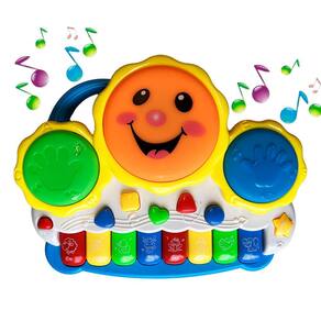 Brinquedo - Piano Infantil - Som de Animais - 30 Teclas - 28cm