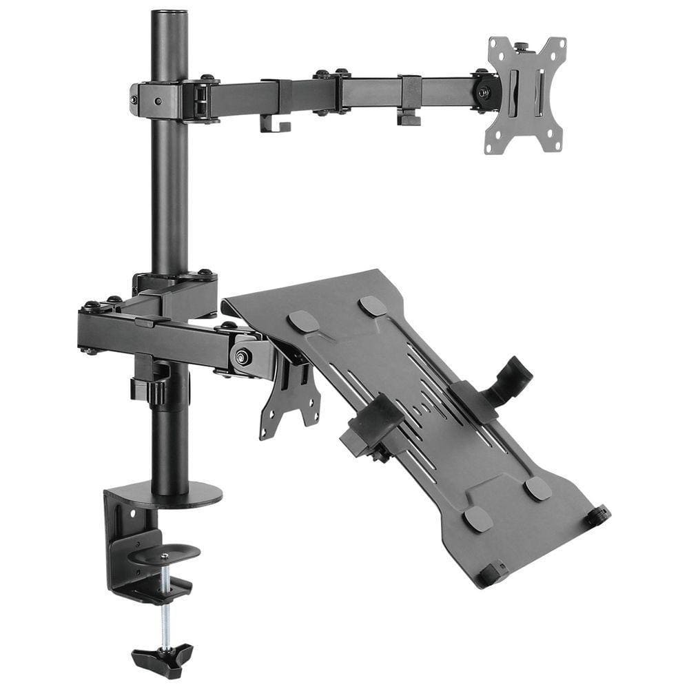 Suporte Para Monitor E Notebook Com Articulação Dupla - Plms