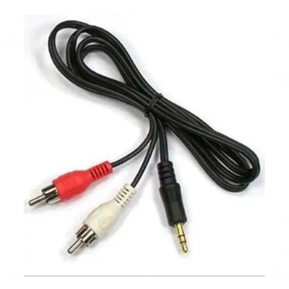 Cabo Auxiliar P2 Macho X Rca Macho Audio 1,5M Som