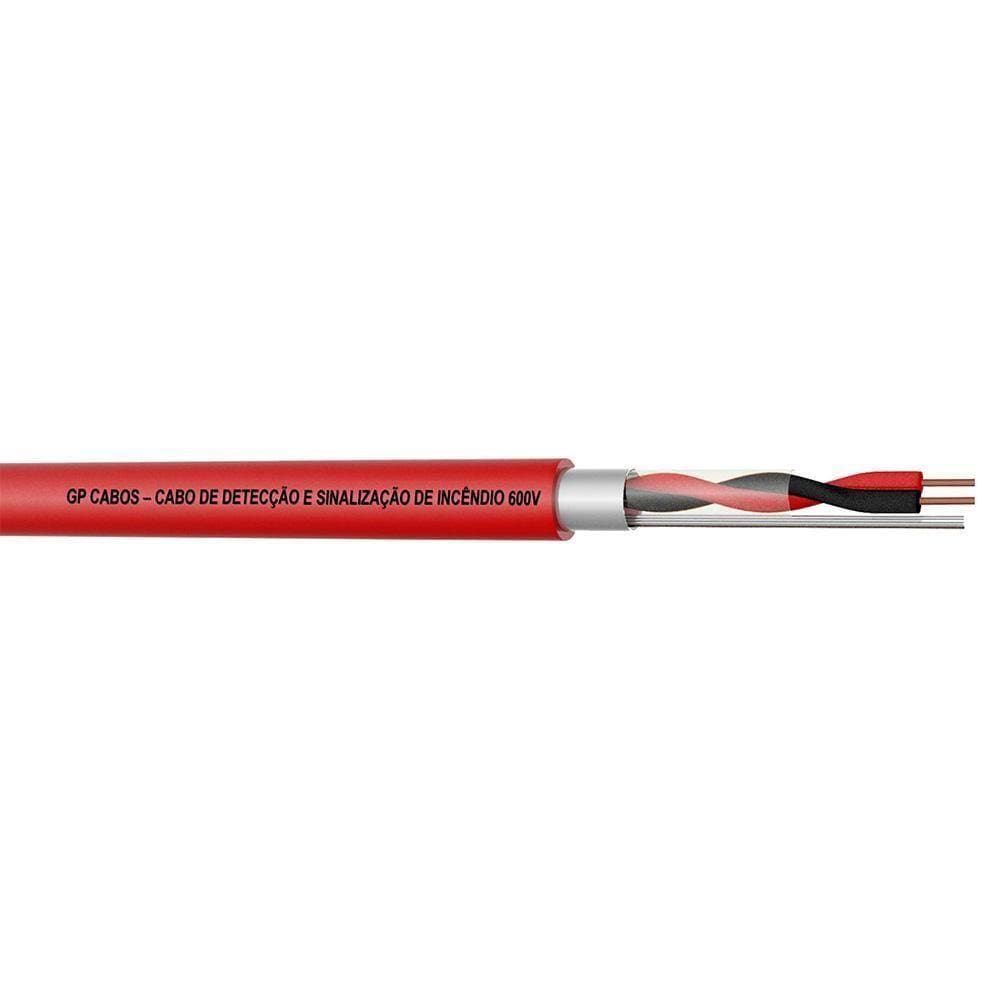 Cabo Blindado Gp Cabos Dectecção Incêndio 2x0,75mm²
