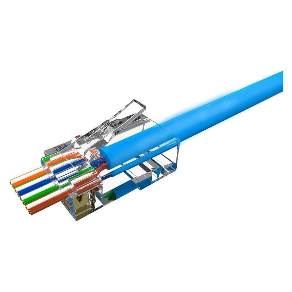 Conector Macho Para Cabo De Rede E Internet Rj45 Sohoplus
