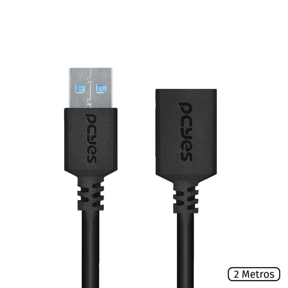 Cabo Extensor Usb A 3.0 Macho Para Usb A 3.0 Fêmea 28Awg Pur