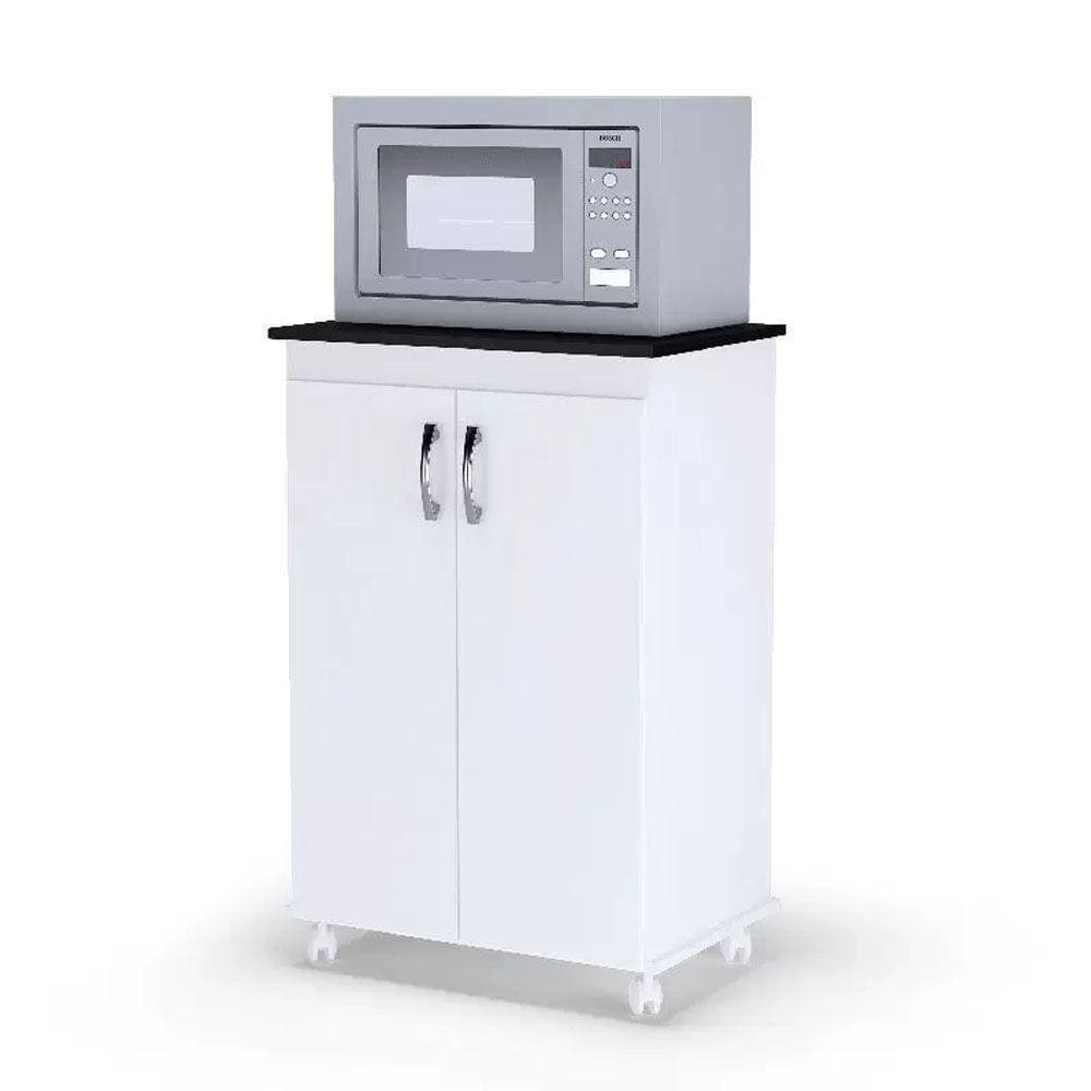 Balcão Armário Cozinha Porta Vitória 2 Portas Branco