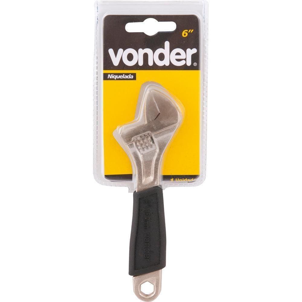 Chave Inglesa Ajustável 10" Aço Carbono Niquelada - Vonder