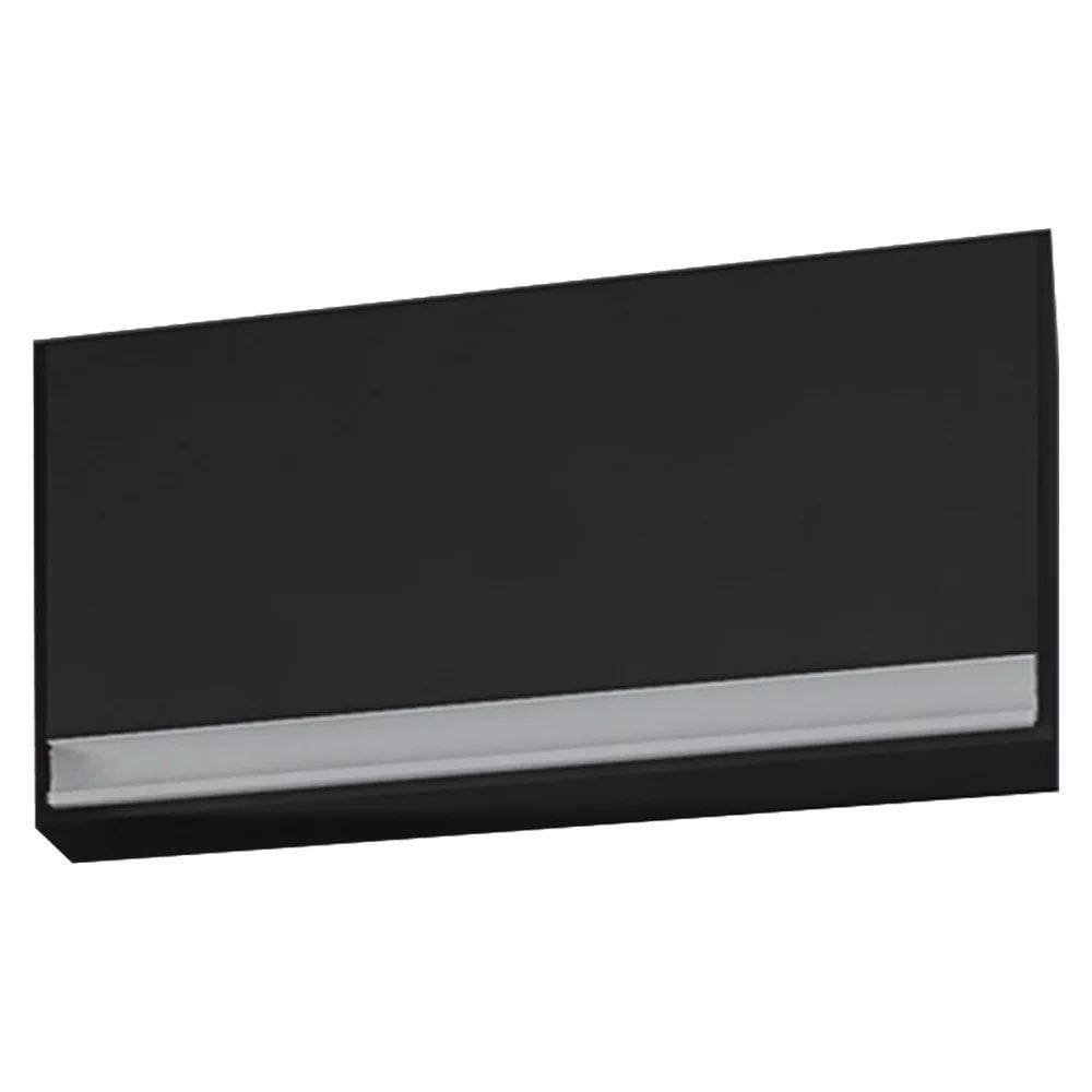 Armário Aéreo Geladeira 60Cm 1 Porta Basculante Preto