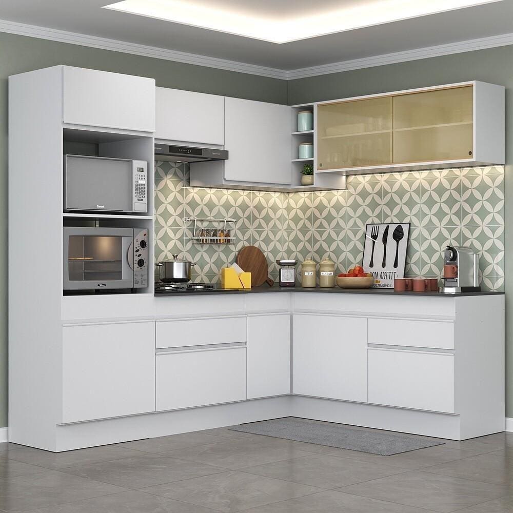 Armário De Cozinha Completa De Canto Mp2099.891 Branco