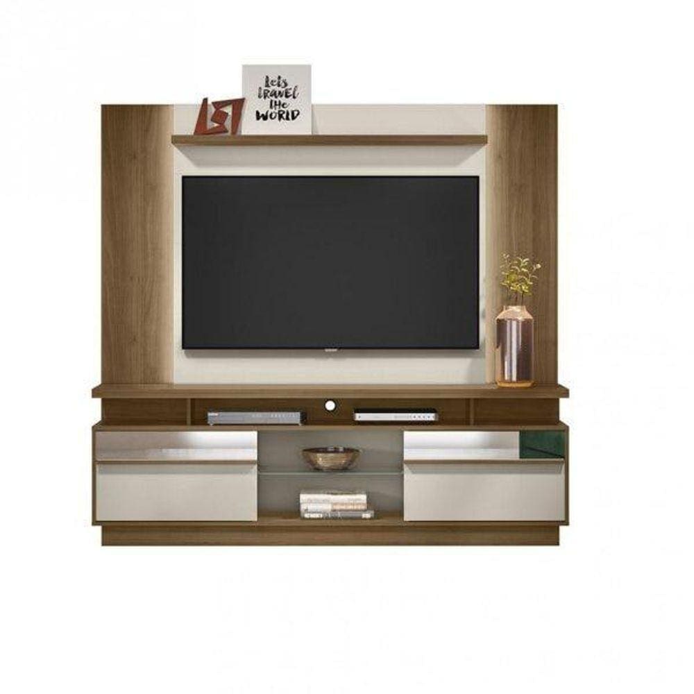 Conjunto Rack Recife E Painel Aurora off White Casamadre