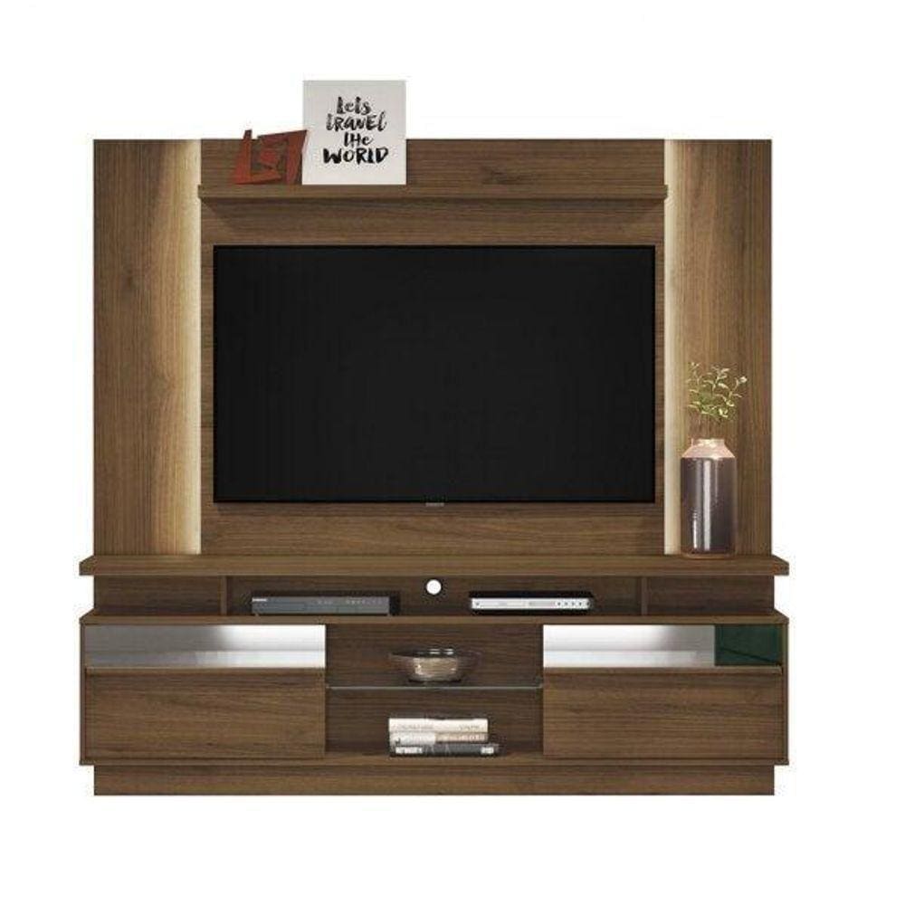 Conjunto Rack E Painel Aurora + Fitas De Leds off White