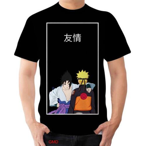 Naruto Uzumaki Animation Anime T-shirt infantil, roupas masculinas