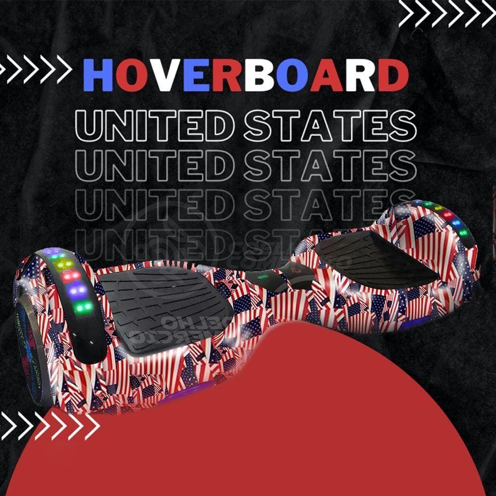 Hoverboard Esporte Skate Elétrico Adesivo America - Usa Nº12