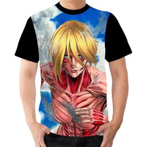 Camiseta Camisa Personalizada Anime Ataque dos Titãs 01