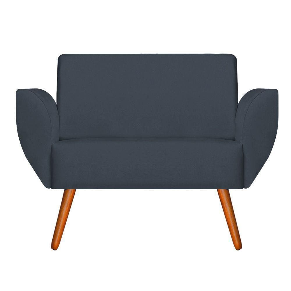 Namoradeira Suede Azul Marinho