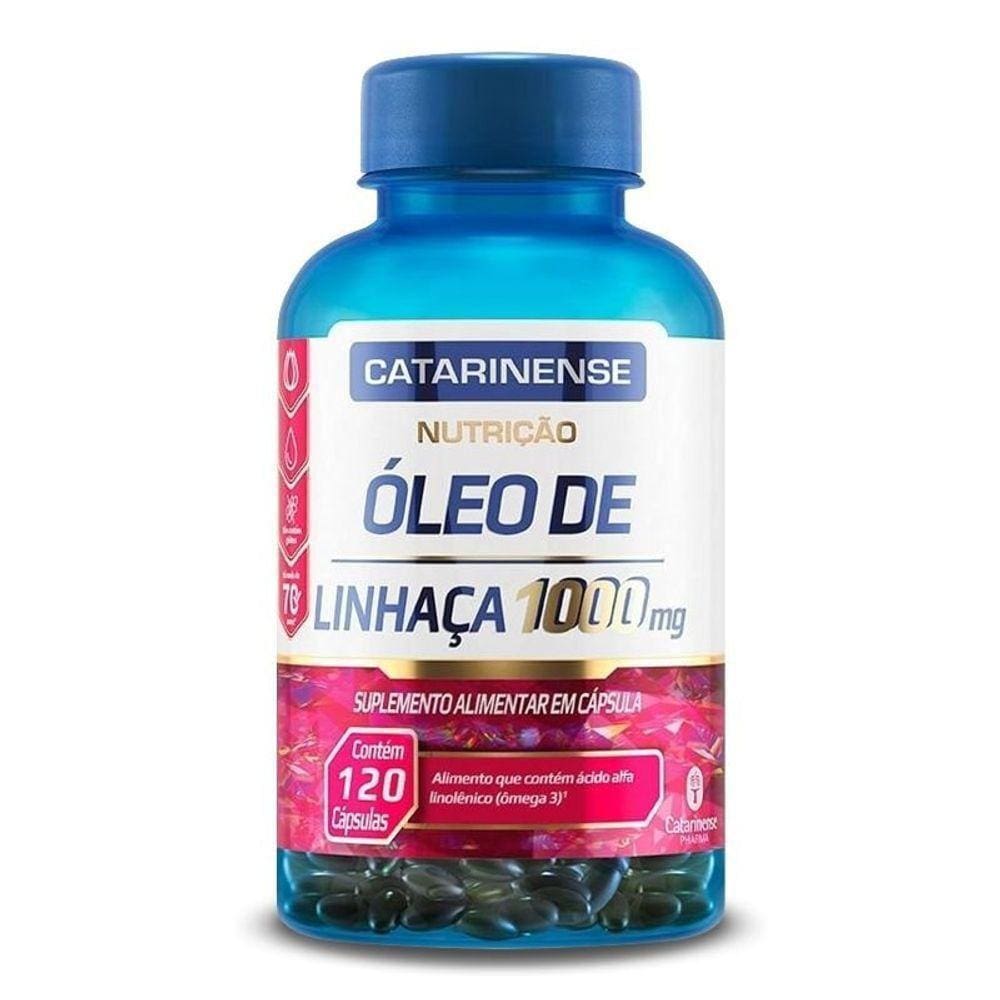 Kit 2 óleo De Linhaça 1000mg Catarinense 120 Cápsulas