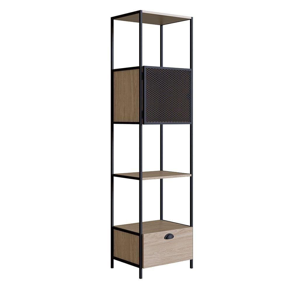 Estante 02 Portas New 180 Cm Hanover E Preto - D`rossi