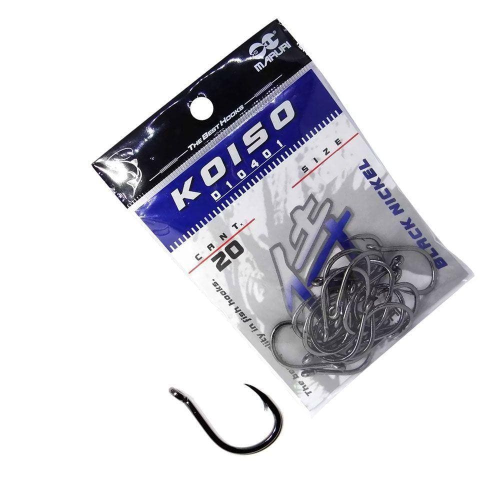 Anzol Maruri Koiso Black Preto N19 - C/20un Tamba Pacu