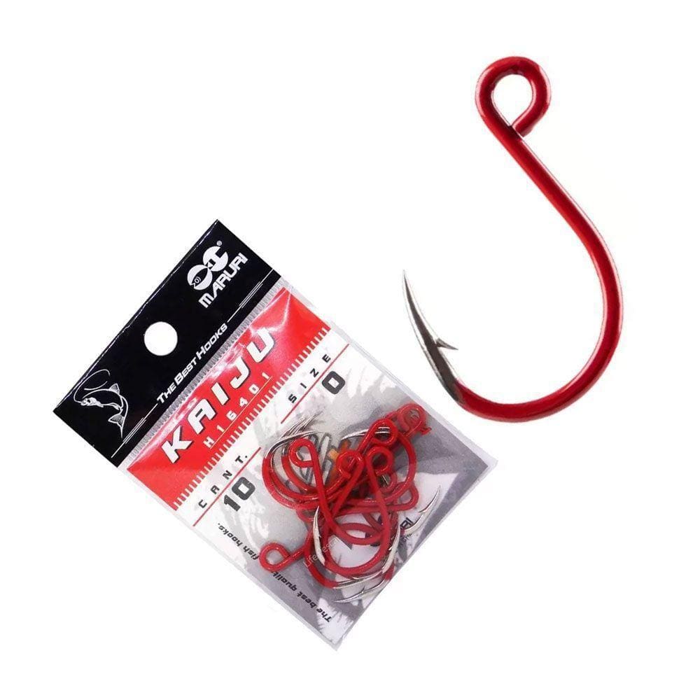 Anzol Maruri Kaiju Red Vermelho Olho Virado N01 - C/10un