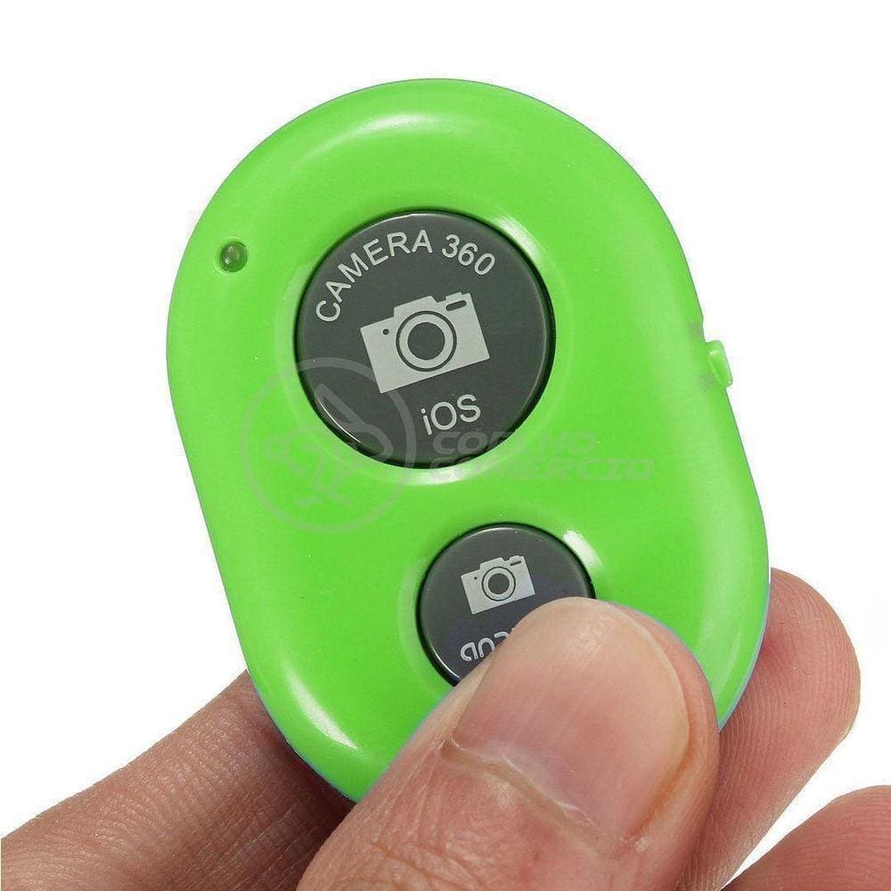 Controle Remoto Disparador Fotos Bluetooth Selfie Verde Nº5