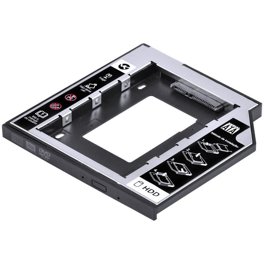 Adaptador Caddy Para Hd Ou Ssd Gaveta Dvd Notebook Sata 9.5M