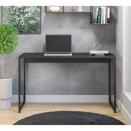 Escrivaninha 120cm Iron Espresso Móveis Preto/Preto Menor preço em Escrivaninha 120cm Iron Espresso Móveis Preto/Preto