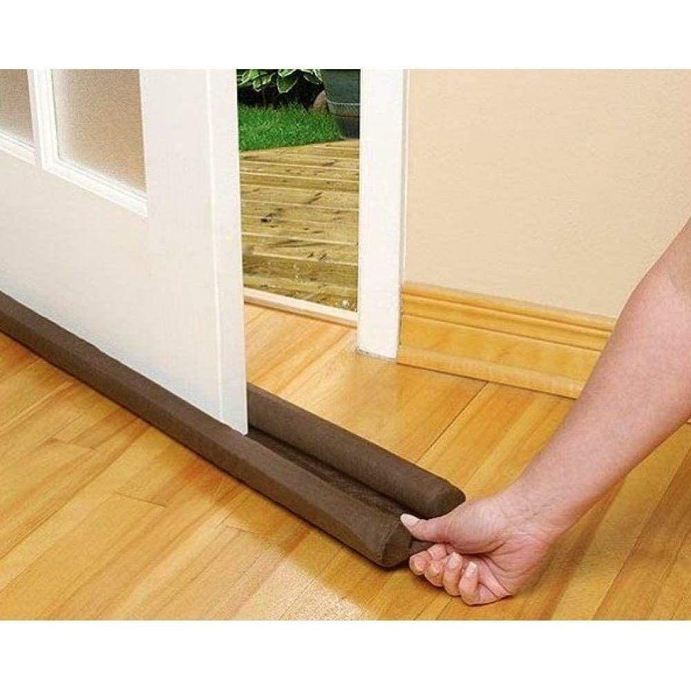 Veda Protetor Porta Impermeável Anti Insetos e Sujeira 90cm Marrom